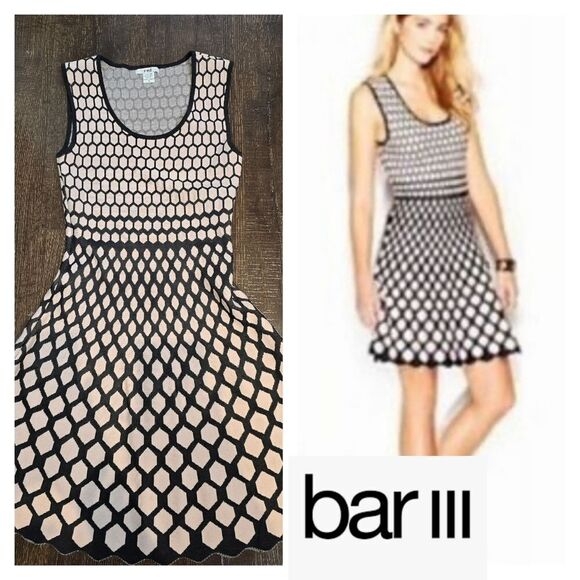 Bar lll Pink Black A-Line Dress - Picture 1 of 14
